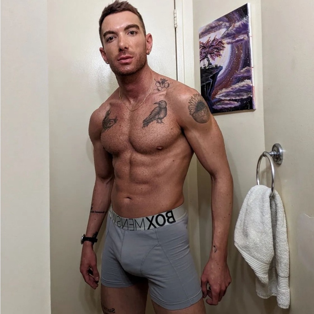 Box Menswear Grey Boxer Shorts Medium- Great condition